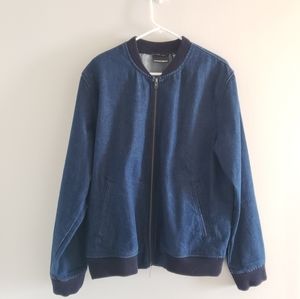 American Apparel Denim Bomber Jacket